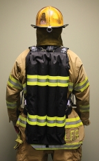 Two views of the Vulcore High-Flex 808 low-profile pack, which is expected to be certified and available for firefighters by the end of 2012.