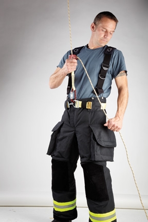 Lion’s Class II harness is completely enclosed in its bunker pants