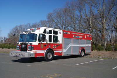 (1) Herbertsville Fire Co. No. 1, Brick, New Jersey, turned to Rescue 1 to build this walk-around rescue truck that carries a Fire Solutions CAFS, with a 120-gallon water tank and a 35-gallon foam cell.