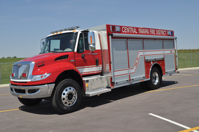 (3) The Central Yavapai Fire District, in Prescott Valley, Arizona, went to Rosenbauer for this walk-around medium-duty rescue built on an International DuraStar chassis.