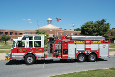 (4) Woodlawn Fire Company, in Allentown, Pennsylvania, had Smeal Fire Apparatus build this combination rescue-pumper-tanker to serve a multipurpose role in the department.