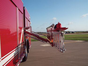 Consider apparatus placement when evaluating methods of ladder storage. 