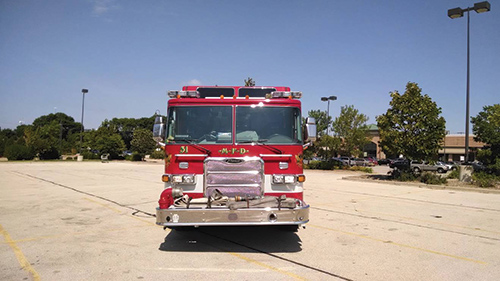 If your rig has equipment mounted to the front bumper, is it all there, secured, and ready? Inspect the windshield wiper condition and emergency lights for correct operation. Also check headlights and marker lights for proper operation. (Photos by author