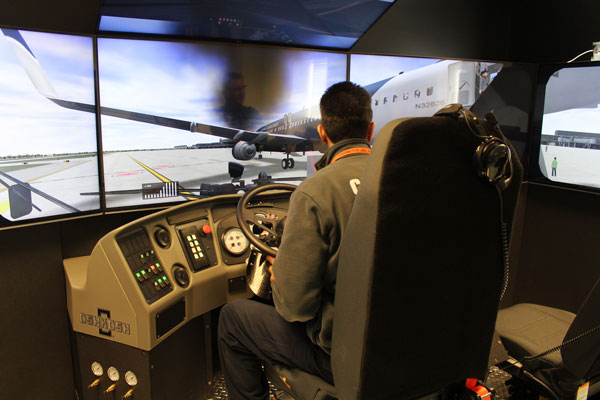 Already on duty at Chicago’s O’Hare International, the Striker Simulator system is engineered to depict a nearly endless array of training scenarios for aircraft rescue and fire fighting organizations.