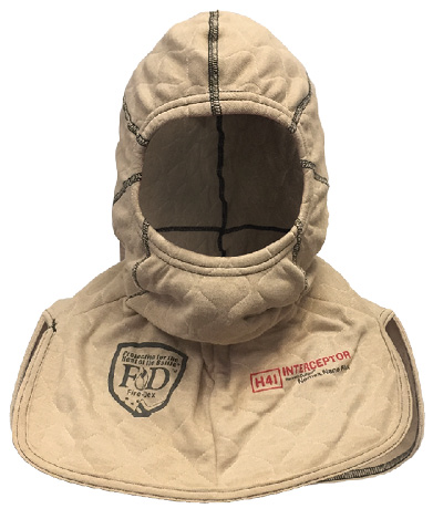 3 The H41 Interceptor Hood made by Fire-Dex is made with a layer of DuPont™ Nomex® Nano Flex that reduces exposure to fireground particulates.