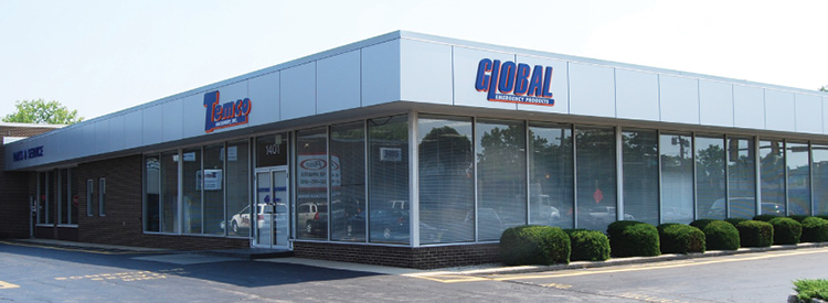 This 40,000-square-foot facility in Aurora, Illinois, is the corporate headquarters for both Temco Machinery and Global Emergency Products. (Photos courtesy of Gobal Emergency Products.) 