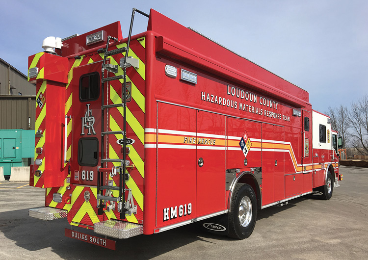 Loudon County (VA) had Pierce Manufacturing build this CBRNE hazmat response team vehicle.