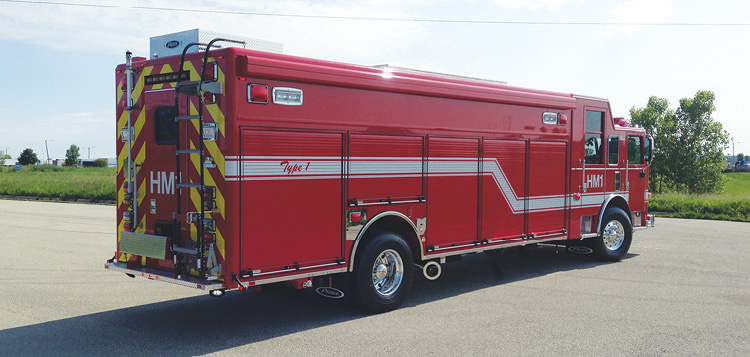 Pierce built this CBRNE hazmat truck for the San Diego County (CA) Fire Department.