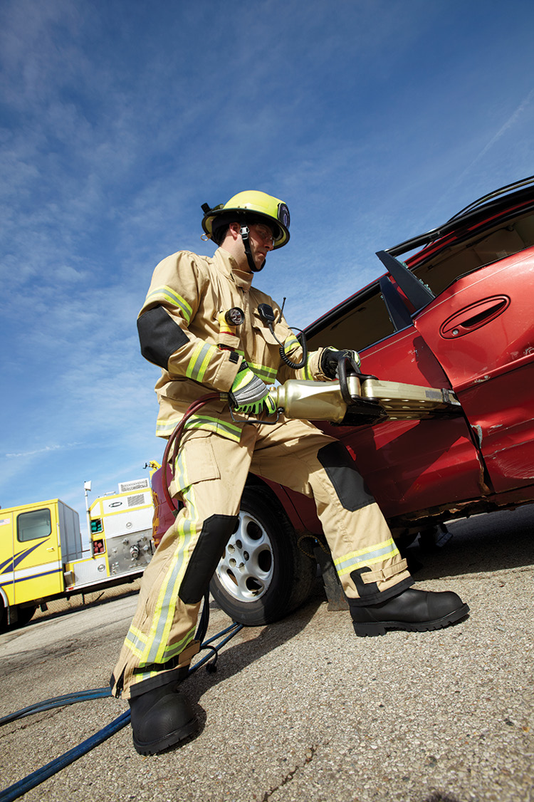 Lion makes the VersaPro model of specialty PPE for use in both technical rescue and wildland firefighting scenarios. (Photos 4-7 courtesy of Lion.)