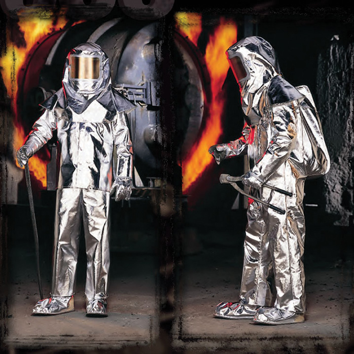 Lakeland Fire makes the 500 series Approach Suit made from high-temperature aluminized fiberglass with a moisture/steam barrier lining. (Photos 8-10 courtesy of Lakeland Fire.) 