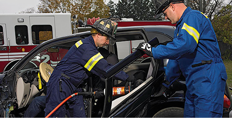 The 911 Series extrication suits made by Lakeland Fire use 10 percent FR cotton as an outer shell.