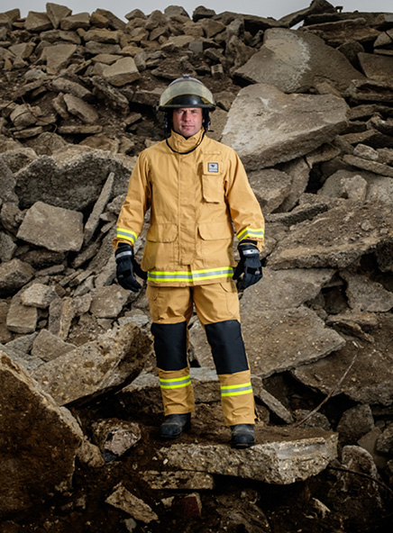 Veridian Tech Rescue Utility gear offers flexibility and freedom of movement along with reinforced elbows and knees.