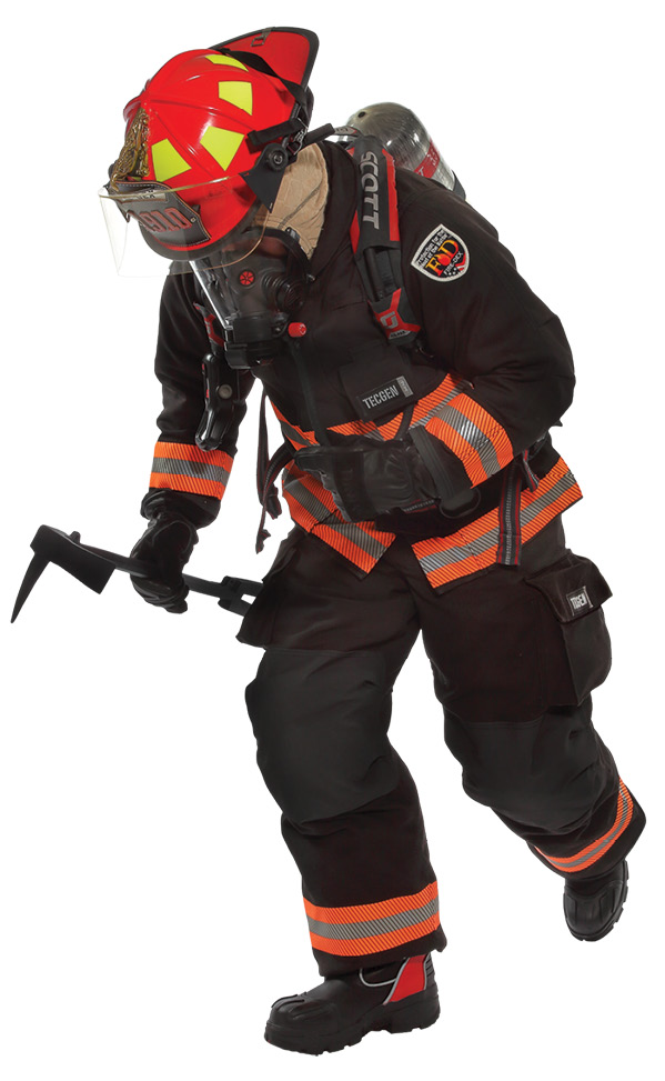 Fire-Dex is investigating ways to make turnout gear easier to clean and decontaminate through fabrics that wash off easier. 