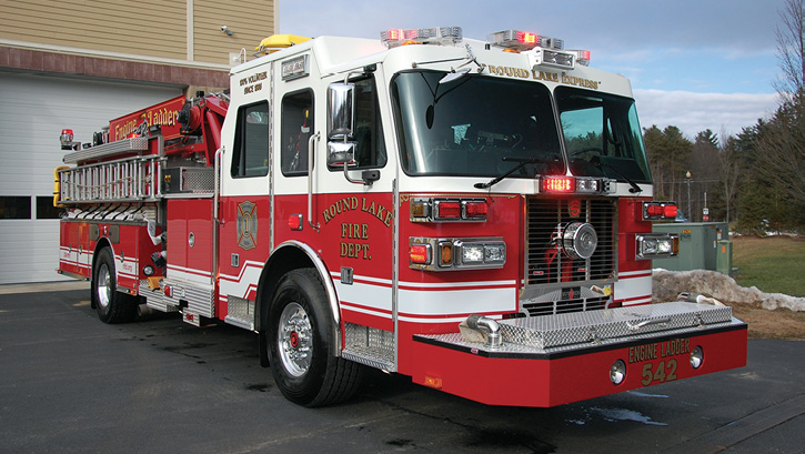 The officer’s side of EL-542 also has storage under the ladders for high-rise hose folds.