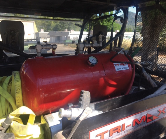 This TriMax 30 foam system is installed on a U.S. Forest Service utility terrain vehicle.