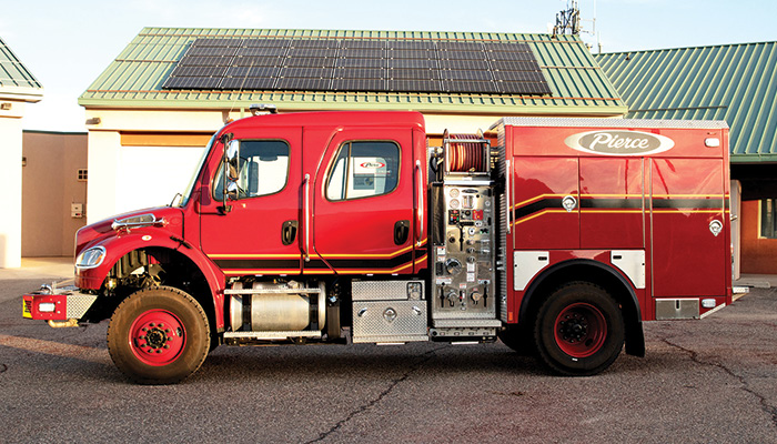 Pierce Manufacturing Inc. has developed the Wildland FX3 engine, a Type 3 pumper that can be built on either a Freightliner M2-106 chassis or an International HV chassis.