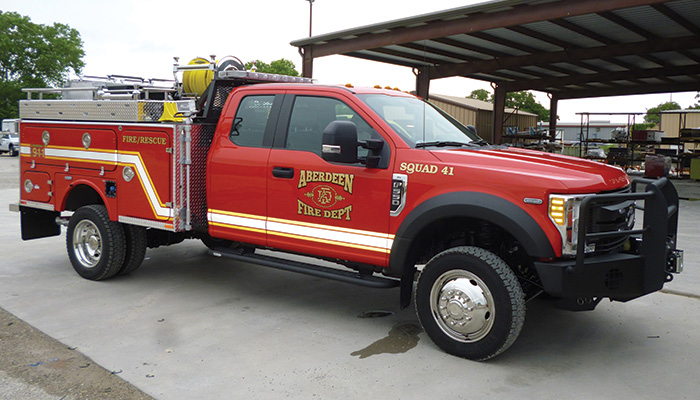 The Aberdeen (NC) Fire Department had BFX Fire Apparatus build this Type 6 wildland/quick-attack pumper.  