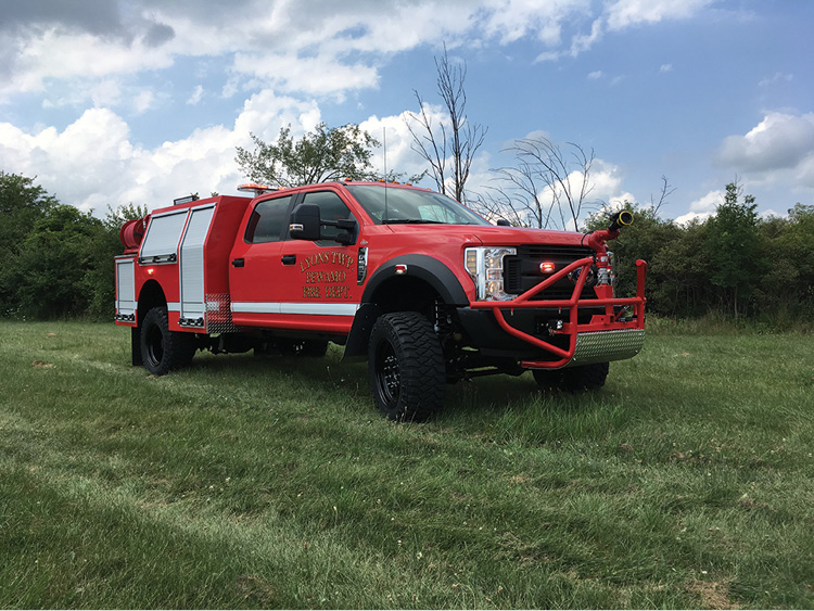 1st Attack Engineering built this Type 6 wildland pumper/rescue truck for the Pewamo (MI) Fire Department.