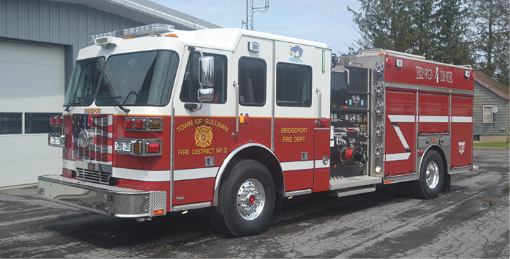 Sutphen—Bridgeport (NY) Fire Department pumper.