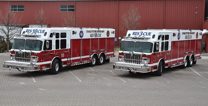 SVI Trucks—Charlotte (NC) Fire Department heavy rescue units 