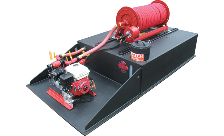 CET Fire Pumps makes the PFP HND-M-Twin 6-hp pump with twin impellers that delivers 20 gpm at 125 psi.