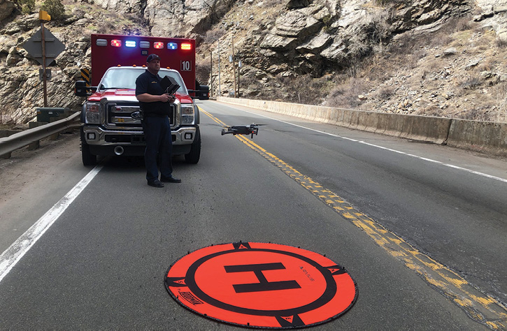 A West Metro pilot, licensed by the FAA, flies a drone off on a search and rescue mission.