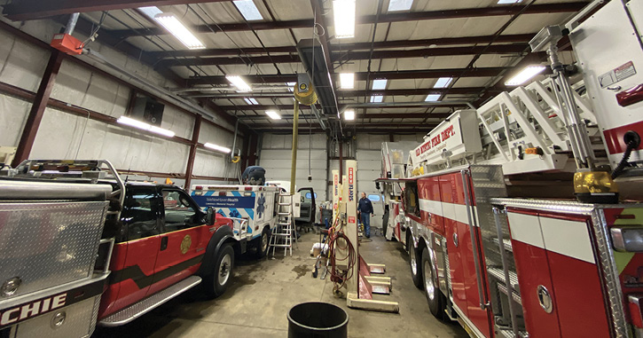 Shipman’s certified technicians can service small paramedic units to large tower ladders.