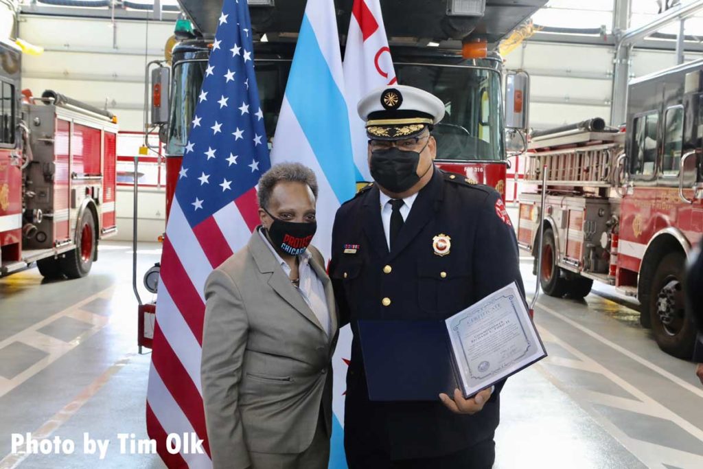 Chicago mayor and fire commssioner