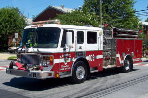 Laurel fire engine