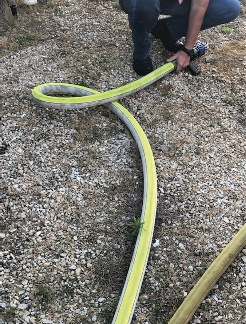 Kuriyama Fire Products makes Armtex attack hose in 1¾-inch, 2½-inch, and 3-inch diameters. <em>(Photo 6 courtesy of Kuriyama Fire Products.)