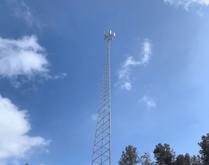 A cell phone tower.