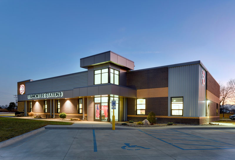 Paragon Architecture LLC built this headquarters fire station for Lebanon (OH) Fire Department. (Photos courtesy of Paragon Architecture LLC/Gayle Babcock – Architectural Imageworks LLC).