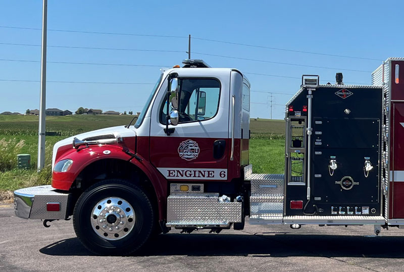 Spartan Emergency Response built this top-mount pumper for Ward No. 4 (LA) Fire Protection District. (Photos courtesy of Delta Fire & Safety)