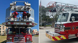 Platforms can have multiple master streams flowing greater amounts of water. A small aerial ladder can be much more maneuverable than a platform.