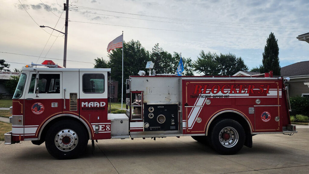 A red firetruck.