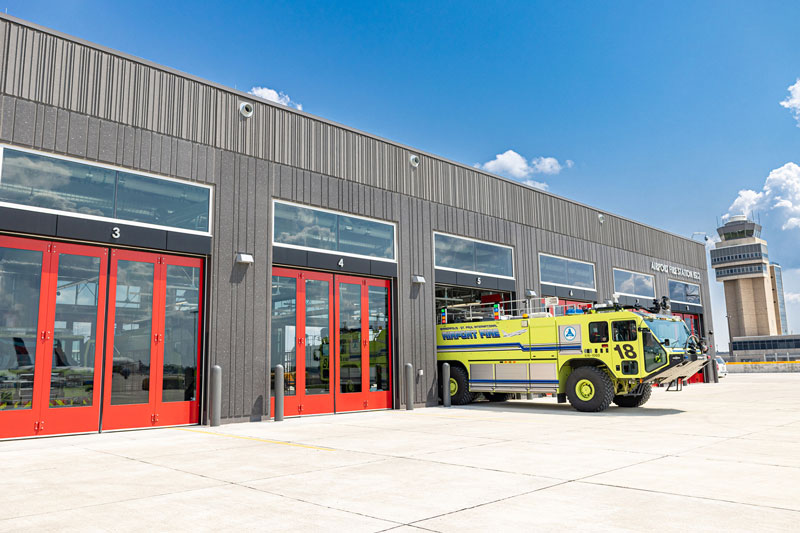 The new ARFF Fire Station 2 at Minneapolis-St. Paul International Airport. (Source: MSP Airport Facebook page)