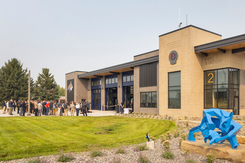 The new Fire Station 2 near the campus of Montana State University. (Source: Bozeman Fire Facebook page)